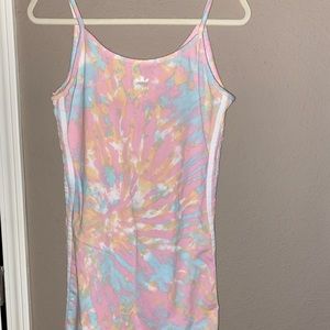 Adidas bodycon tie dyed dress in great condition